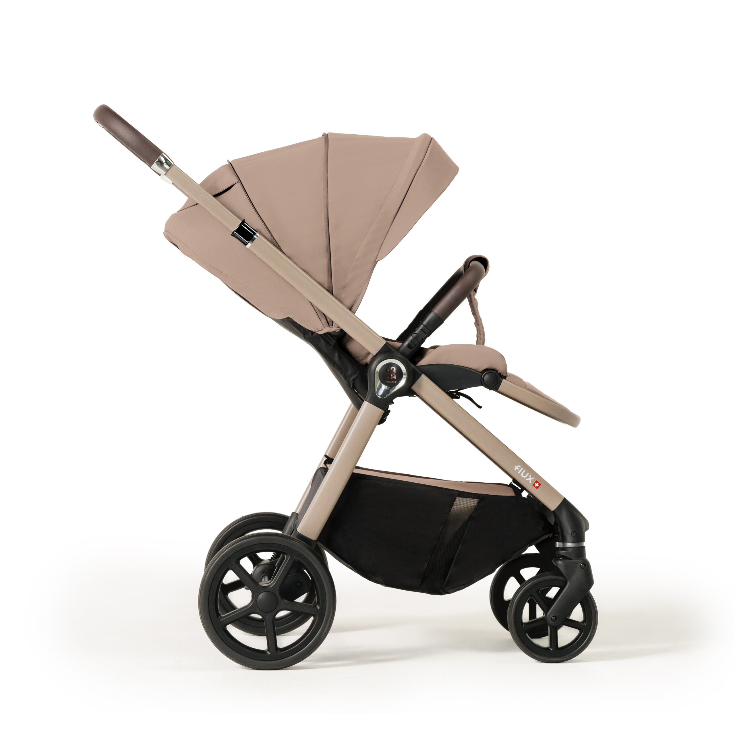 Carucior pentru copii 2 in 1 Dada Prams Flux Beige - Image 7