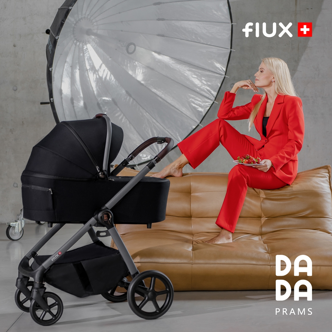 Carucior pentru copii 2 in 1 Dada Prams Flux Black - Image 12