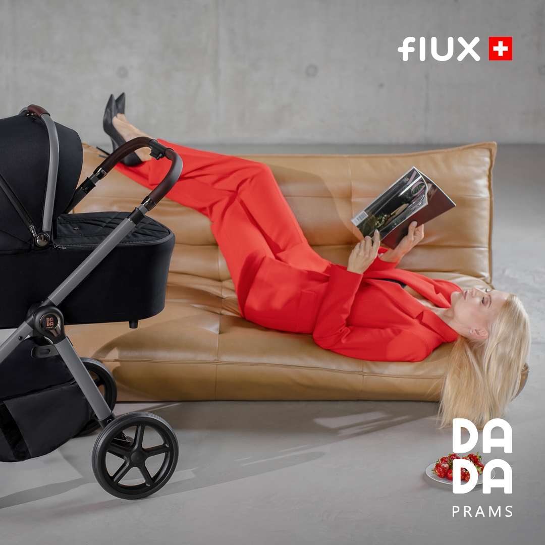 Carucior pentru copii 2 in 1 Dada Prams Flux Black - Image 13