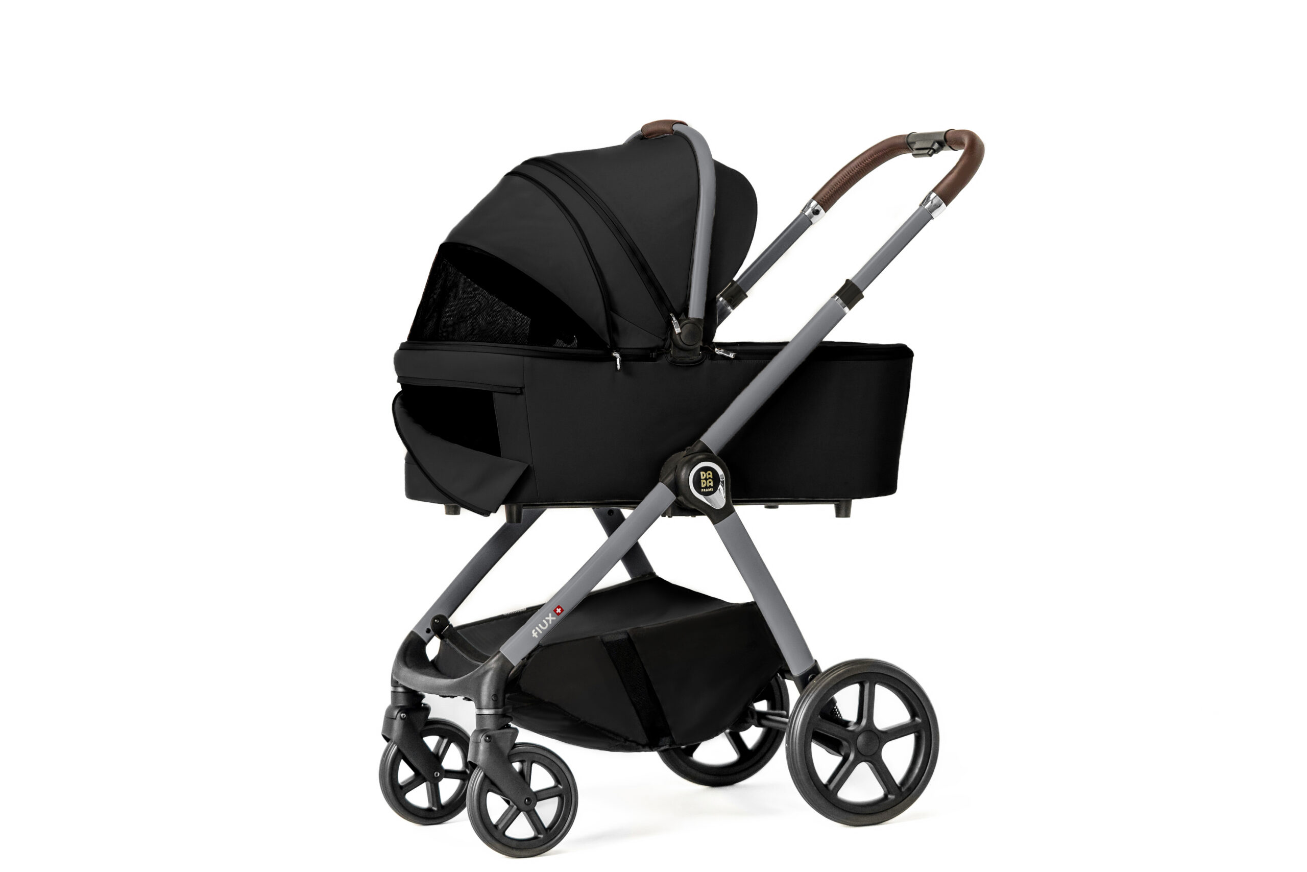 Carucior pentru copii 2 in 1 Dada Prams Flux Black - Image 5