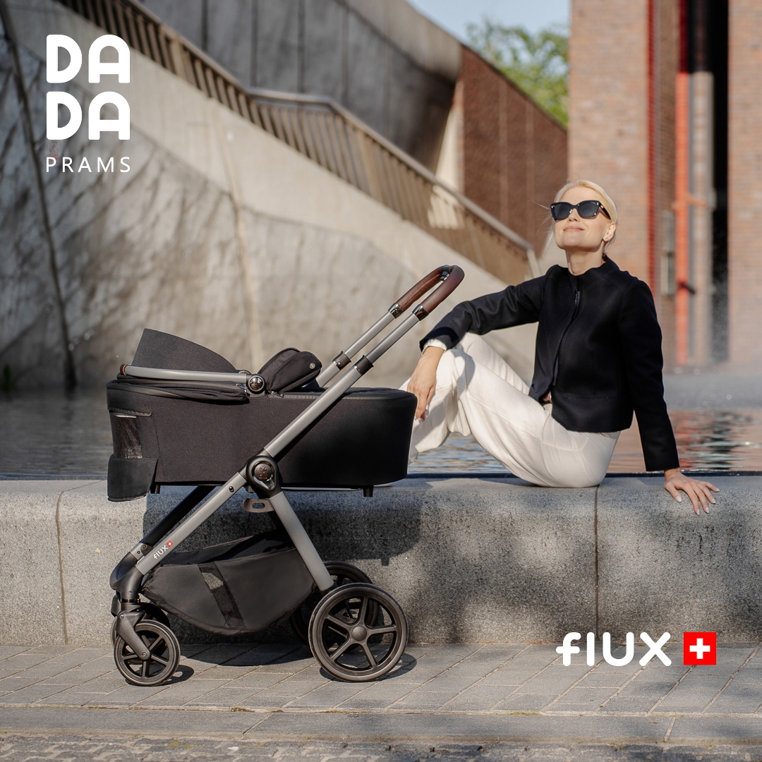 Carucior pentru copii 2 in 1 Dada Prams Flux Black - Image 15