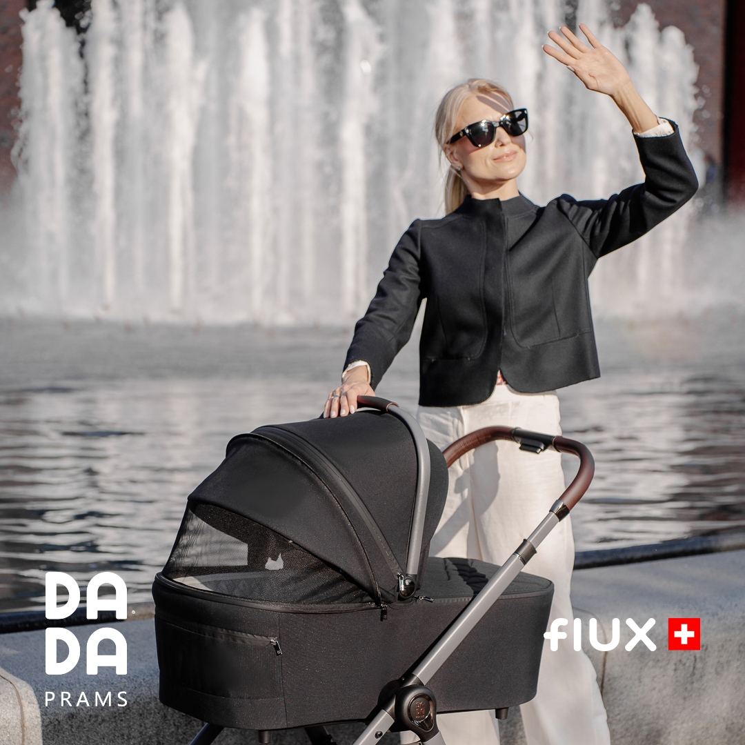 Carucior pentru copii 2 in 1 Dada Prams Flux Black - Image 16