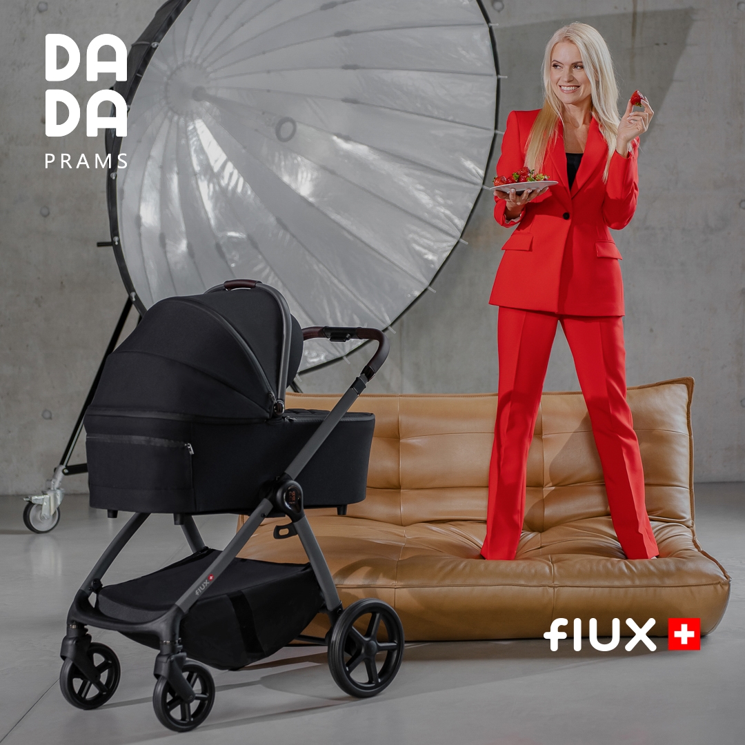 Carucior pentru copii 2 in 1 Dada Prams Flux Black - Image 17