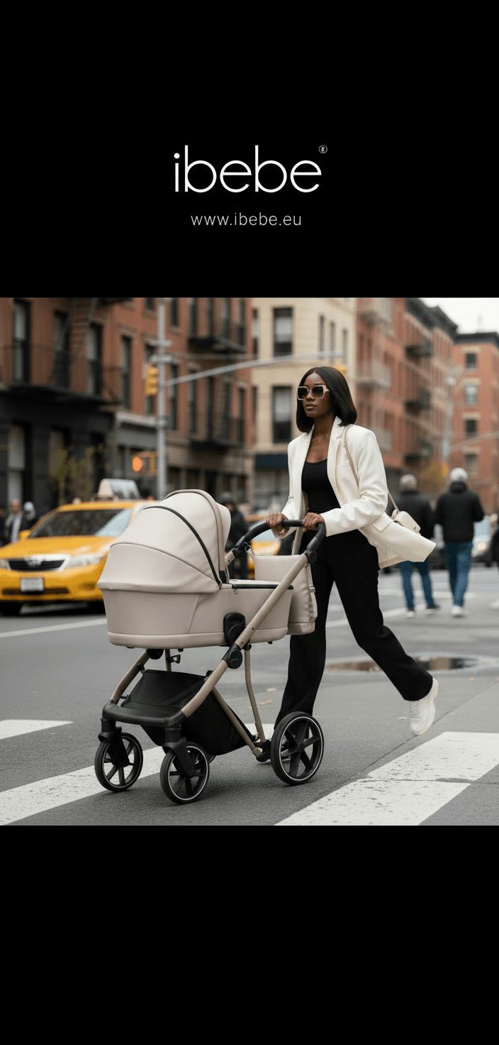 Cărucior pentru copii 2 in 1 iBebe Next2 Beige - Image 22