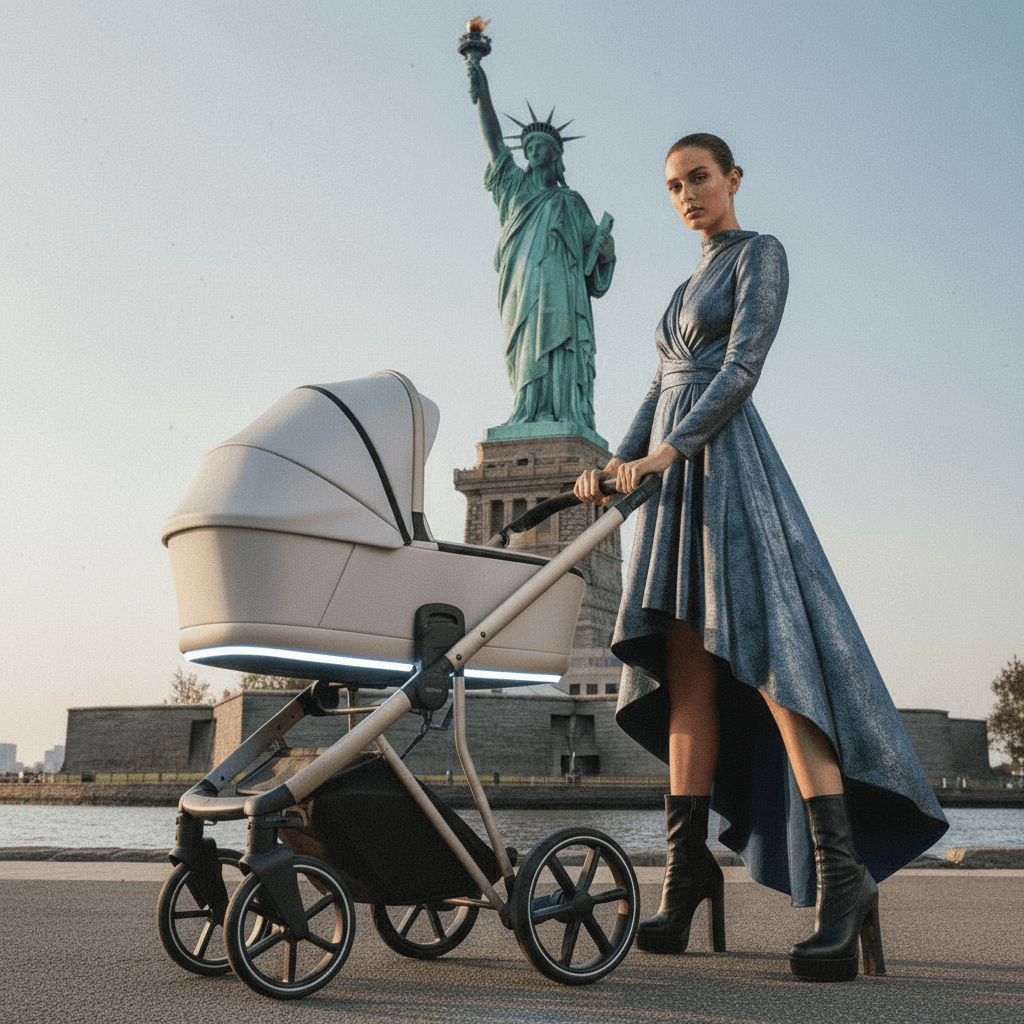 Cărucior pentru copii 2 in 1 iBebe Next2 Beige - Image 23