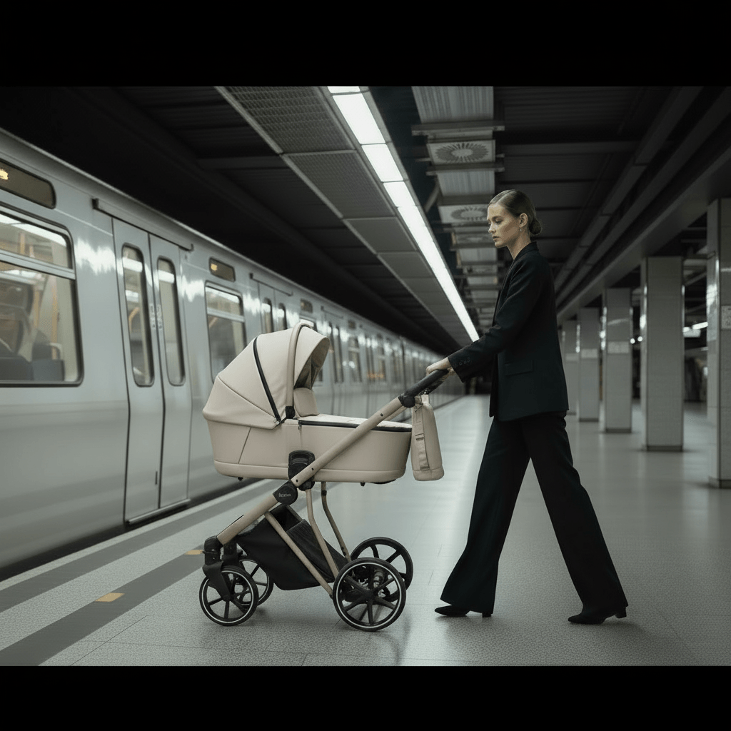 Cărucior pentru copii 2 in 1 iBebe Next2 Beige - Image 24