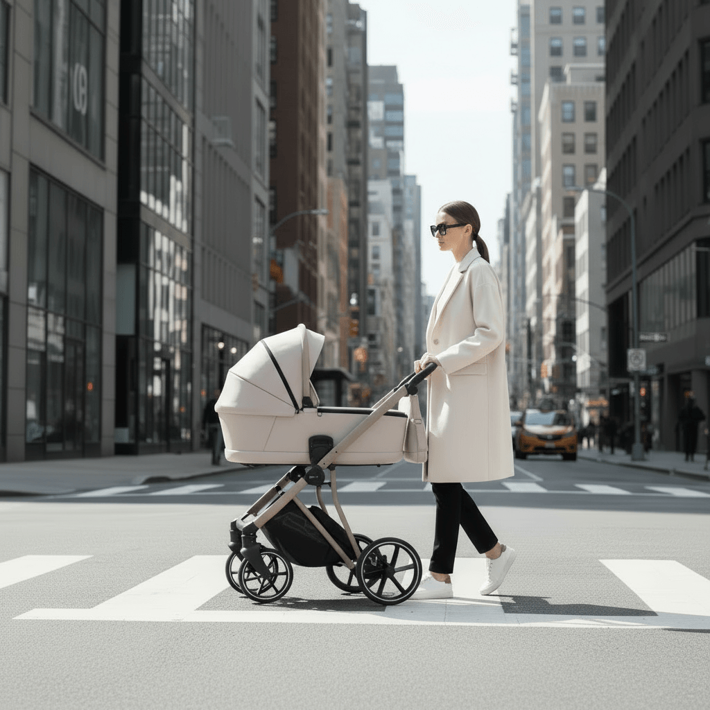 Cărucior pentru copii 2 in 1 iBebe Next2 Beige - Image 25