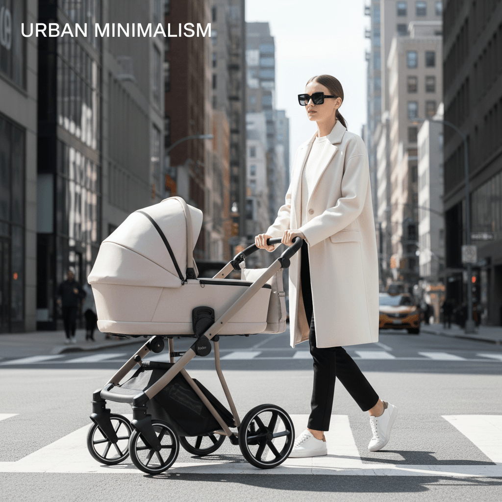 Cărucior pentru copii 2 in 1 iBebe Next2 Beige - Image 26