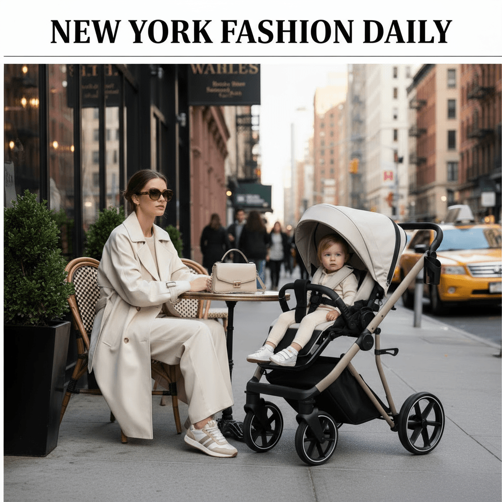 Cărucior pentru copii 2 in 1 iBebe Next2 Beige - Image 27