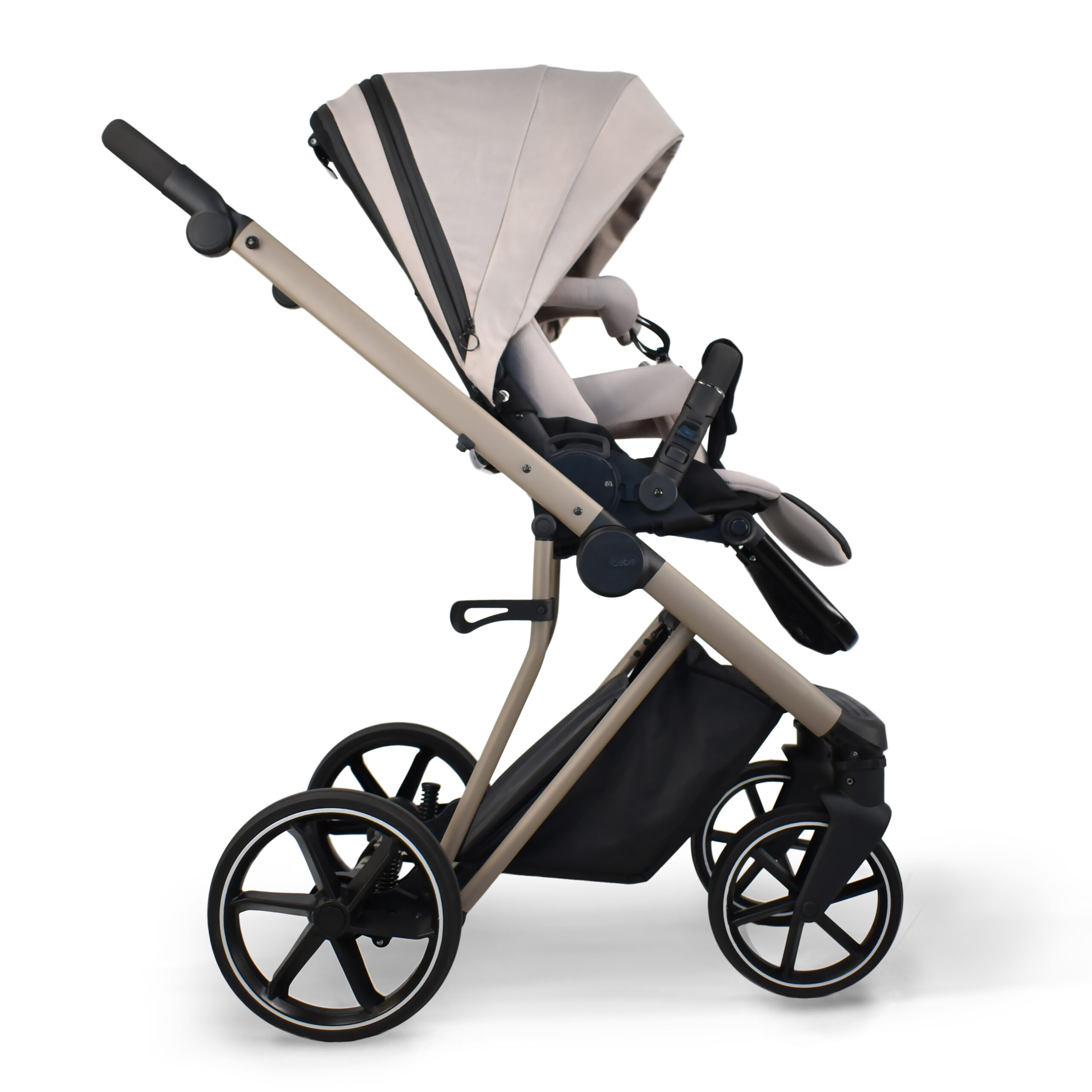 Cărucior pentru copii 2 in 1 iBebe Next2 Beige - Image 30