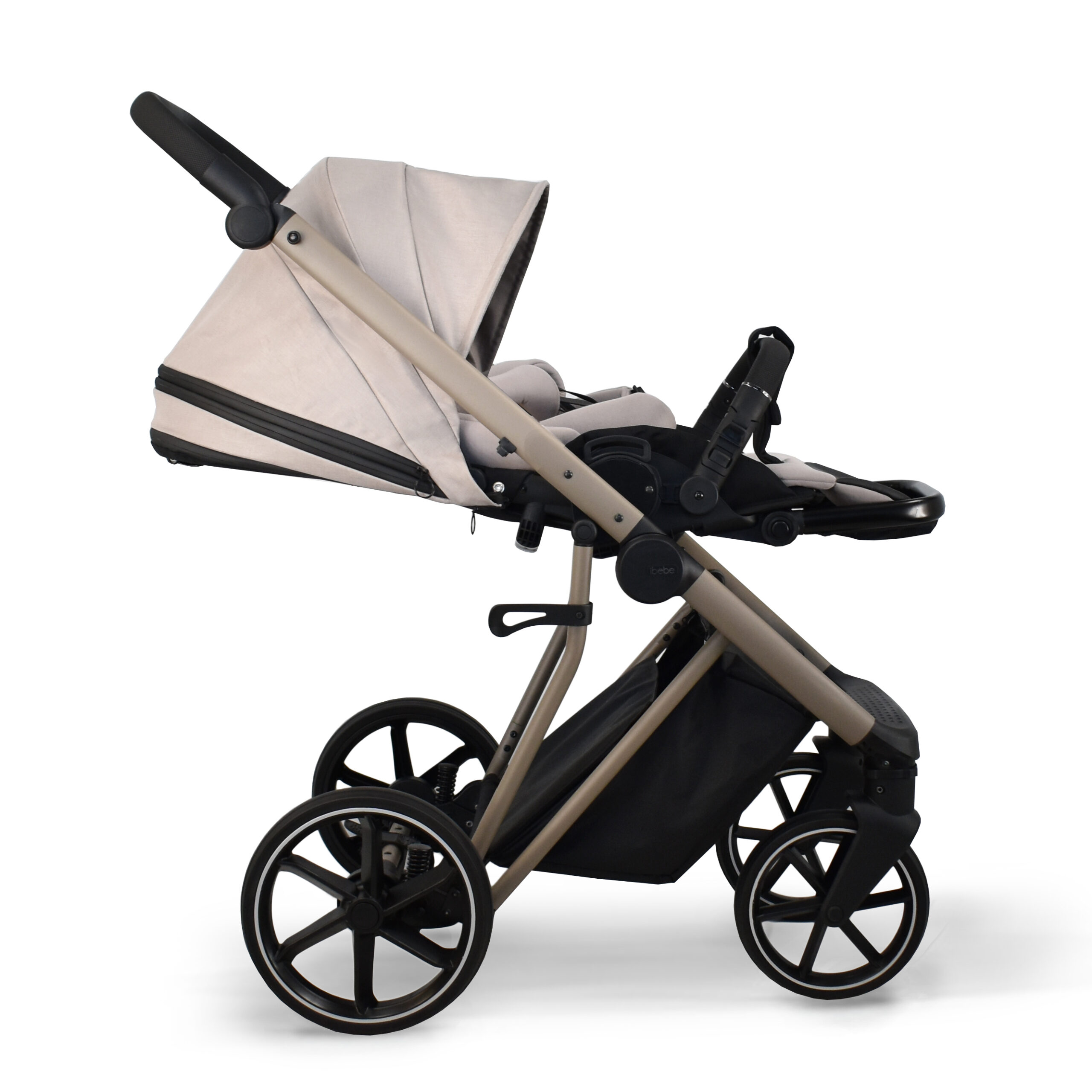 Cărucior pentru copii 2 in 1 iBebe Next2 Beige - Image 32