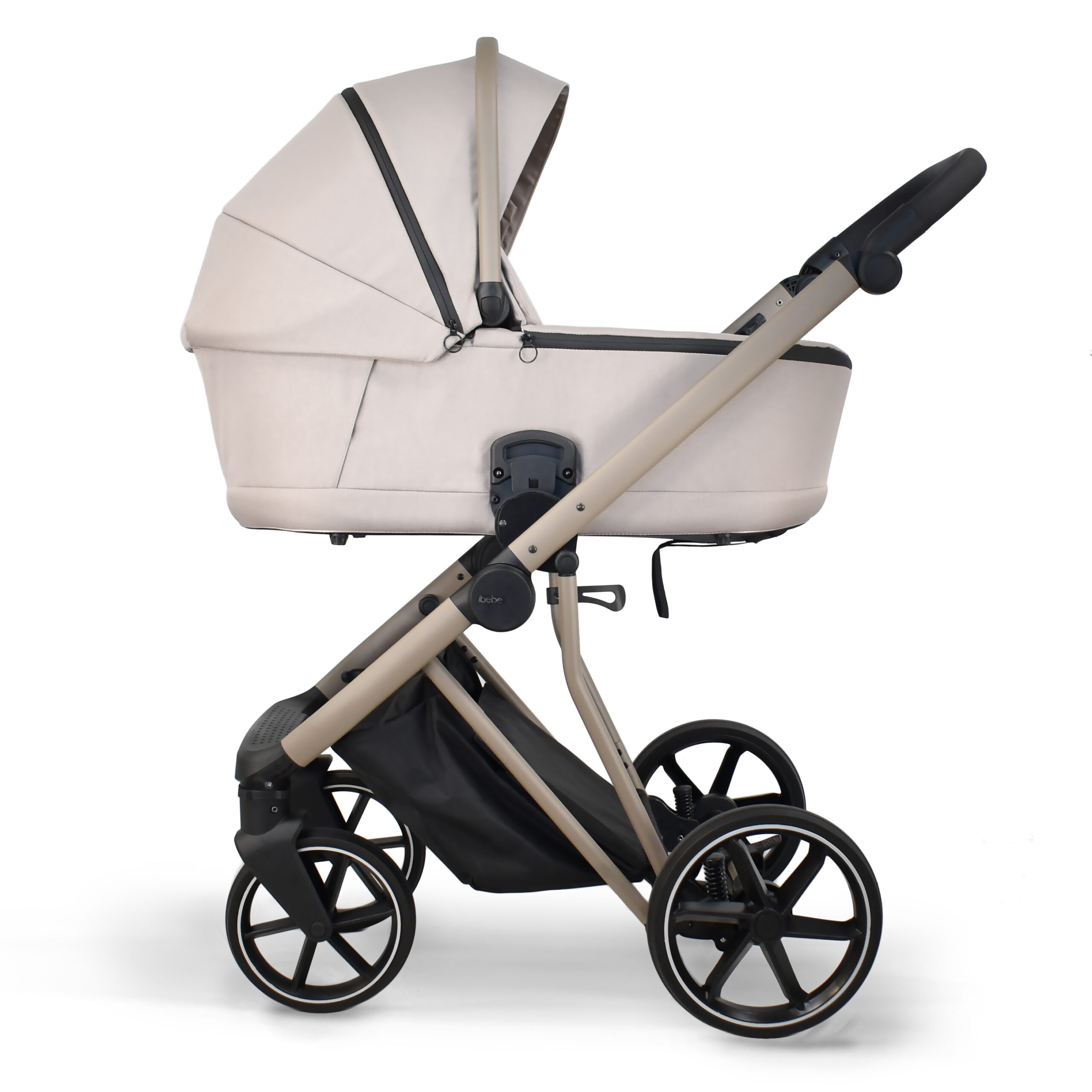 Cărucior pentru copii 2 in 1 iBebe Next2 Beige - Image 4