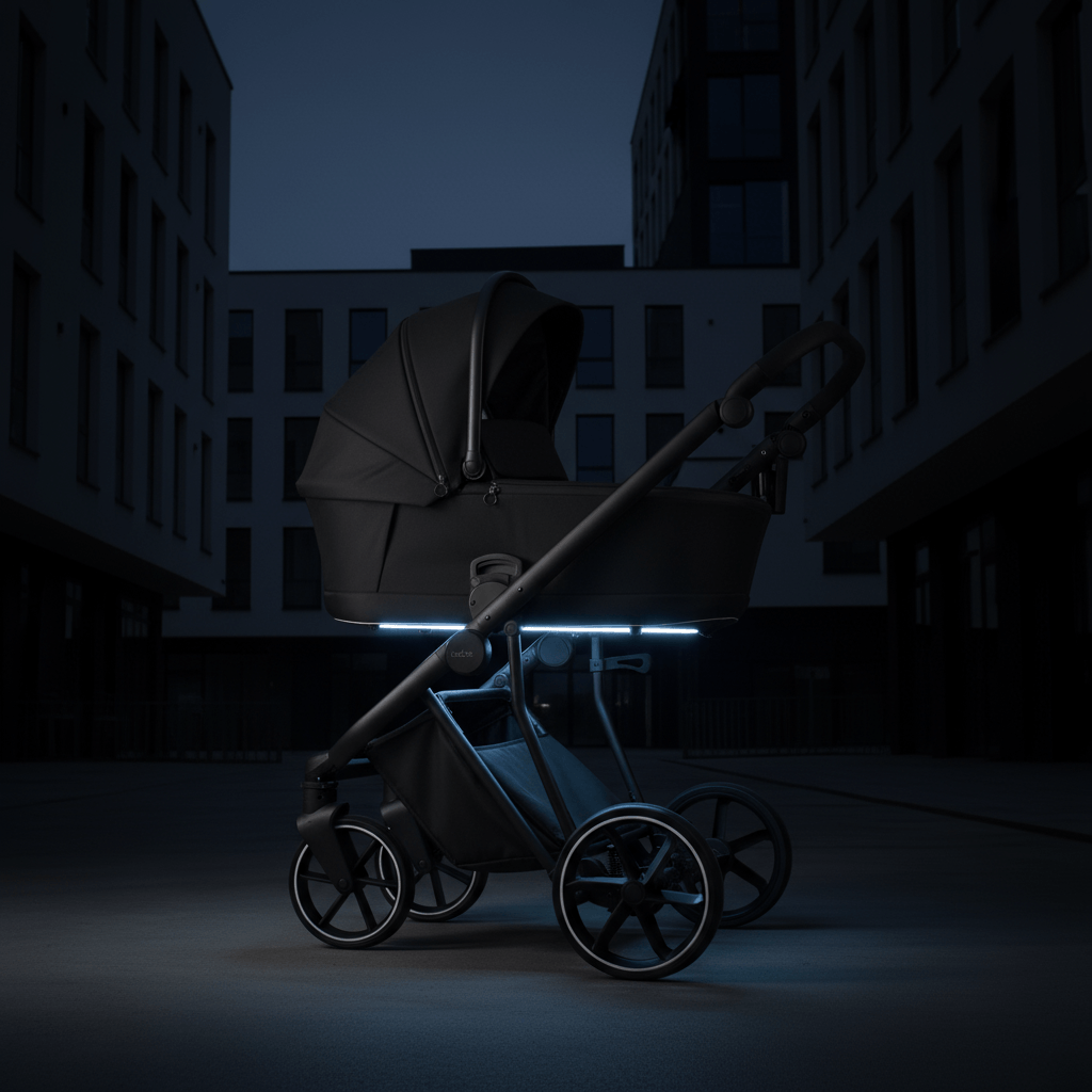 Cărucior pentru copii 2 in 1 iBebe Next2 Black - Image 7