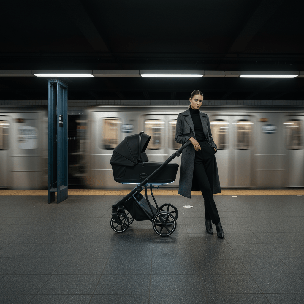 Cărucior pentru copii 2 in 1 iBebe Next2 Black - Image 9