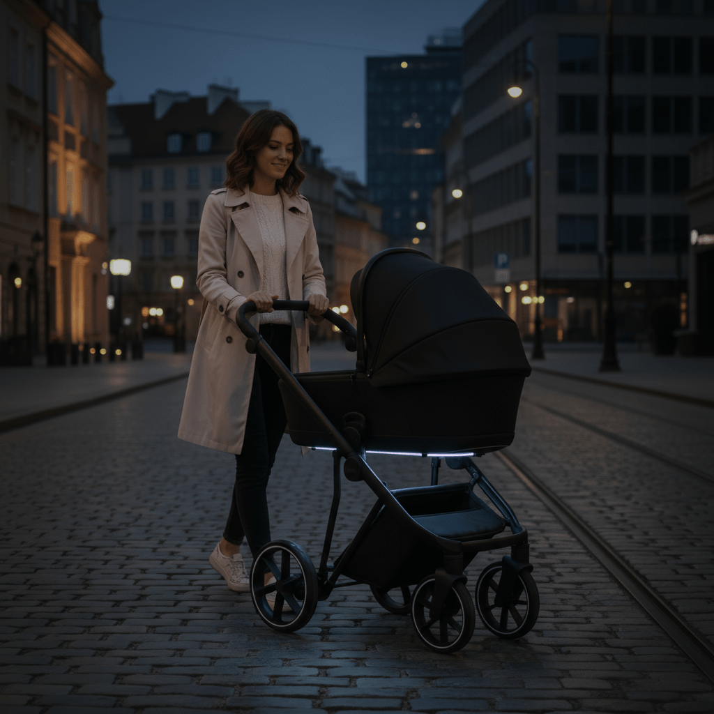 Cărucior pentru copii 2 in 1 iBebe Next2 Black - Image 10