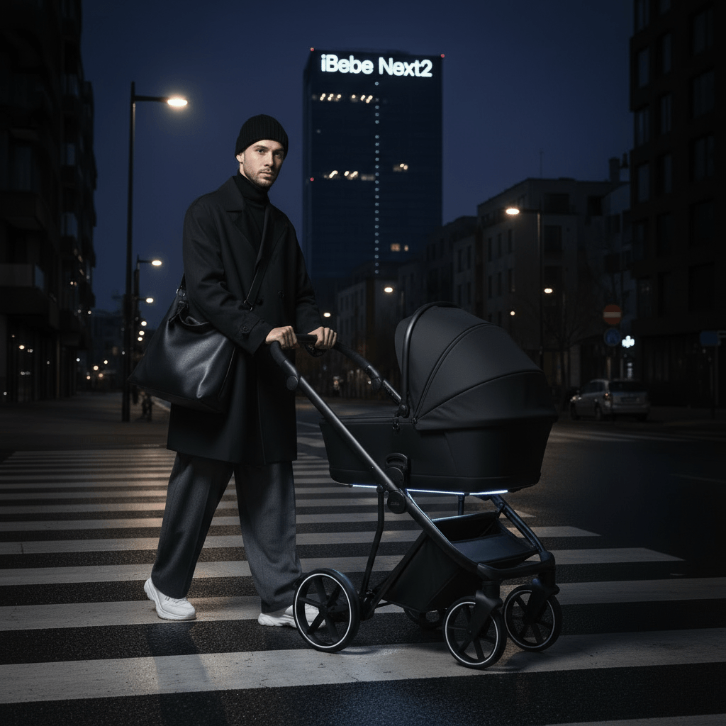 Cărucior pentru copii 2 in 1 iBebe Next2 Black - Image 11