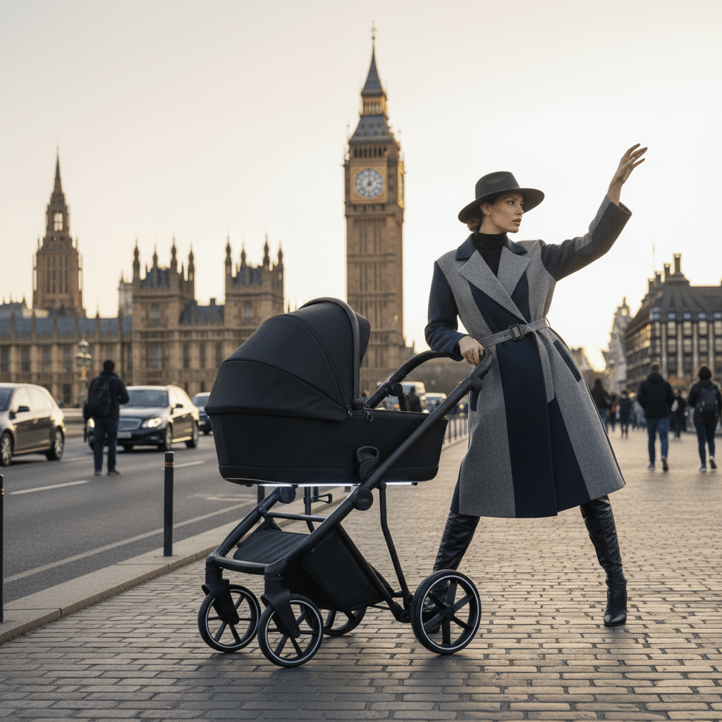 Cărucior pentru copii 2 in 1 iBebe Next2 Black - Image 5